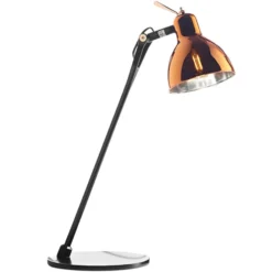 Rotaliana Tischleuchte Luxy T0 Glam, schwarz/kupfer, 52 cm