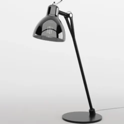 Rotaliana Tischleuchte Luxy T0 Glam, schwarz/rauch, 52 cm