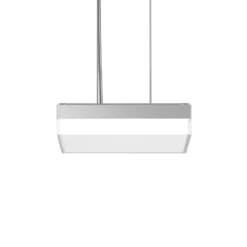 RZB Flat Slim+ Pendel DALI 30x30cm 22W silber/matt