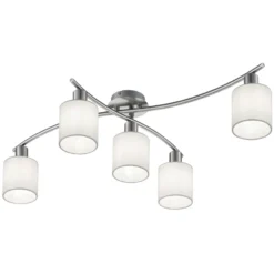 Schirme aus weißem Stoff - Deckenlampe Garda