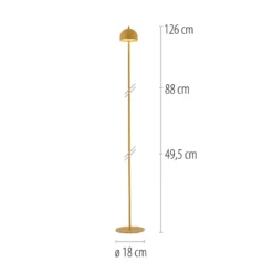 SCHÖNER WOHNEN LED-Akku-Stehlampe Bellis, Blütenzauber IP54