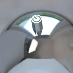SCHÖNER WOHNEN LED-Akku-Stehlampe Bellis chrom, IP54 3.000K