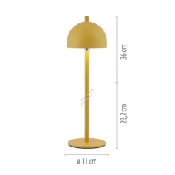 SCHÖNER WOHNEN LED-Akku-Tischlampe Bellies Blütenzauber IP54