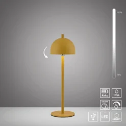 SCHÖNER WOHNEN LED-Akku-Tischlampe Bellies Blütenzauber IP54