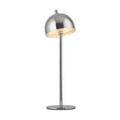 SCHÖNER WOHNEN LED-Akku-Tischlampe Bellies, chrom, IP54
