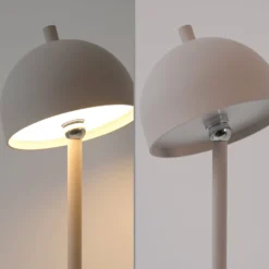 SCHÖNER WOHNEN LED-Akku-Tischlampe Bellies, Sandbrise, IP54