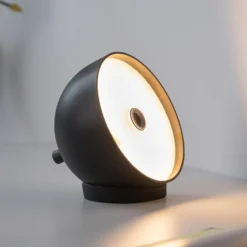 SCHÖNER WOHNEN LED-Akku-Tischlampe Bellies, schwarz, IP54
