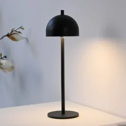 SCHÖNER WOHNEN LED-Akku-Tischlampe Bellies, schwarz, IP54