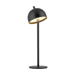 SCHÖNER WOHNEN LED-Akku-Tischlampe Bellies, schwarz, IP54