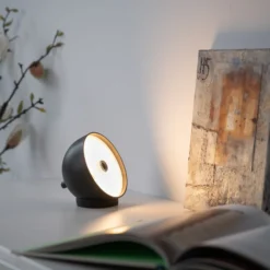 SCHÖNER WOHNEN LED-Akku-Tischlampe Bellies, schwarz, IP54
