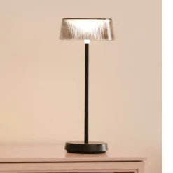 Schöner Wohnen LED-Akku-Tischleuchte Torre, IP44, Dimmer