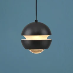 SCHÖNER WOHNEN LED-Hängeleuchte Lini, schwarz, 1-fl., 3.000K