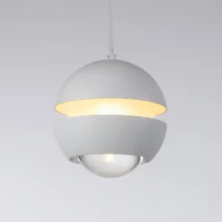 SCHÖNER WOHNEN LED-Hängeleuchte Lini, weiß, 1-fl., 3.000 K