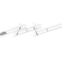 Schwenkbare LED-Deckenlampe Indira, Dimmer nickel