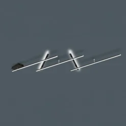 Schwenkbare LED-Deckenlampe Indira, Dimmer schwarz