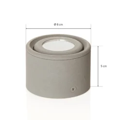 Schwenkbarer Kopf - LED-Downlight Anzio, anthrazit