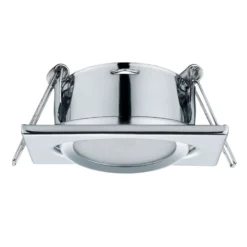 Schwenkbarer LED-Einbaustrahler Rila in Chrom