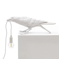 SELETTI Bird Lamp LED-Dekoleuchte, spielend, weiß