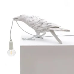 SELETTI Bird Lamp LED-Dekoleuchte, spielend, weiß