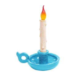 SELETTI Grimm Bugia Dekotischlampe Kerzenform blau