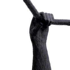 SELETTI Monkey Lamp, Breite 44 cm, schwarz, Stecker, IP44