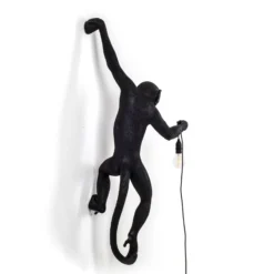 SELETTI Monkey Lamp Deko-Wandlampe links schwarz