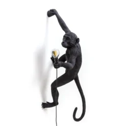 SELETTI Monkey Lamp Dekowandlampe rechts schwarz