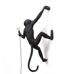 SELETTI Monkey Lamp Dekowandlampe rechts schwarz