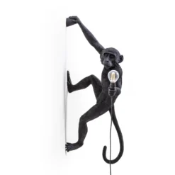 SELETTI Monkey Lamp Dekowandlampe rechts schwarz