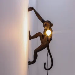 SELETTI Monkey Lamp Dekowandlampe rechts schwarz