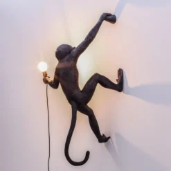SELETTI Monkey Lamp Dekowandlampe rechts schwarz