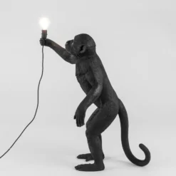 SELETTI Monkey Lamp LED-Dekolampe stehend schwarz
