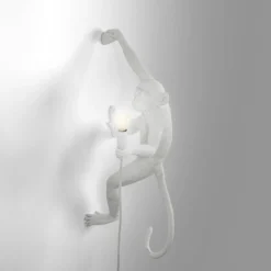 SELETTI Monkey Lamp LED-Deko-Wandlampe weiß rechts