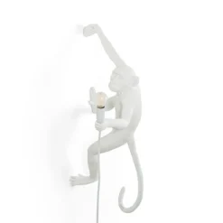 SELETTI Monkey Lamp LED-Deko-Wandlampe weiß rechts