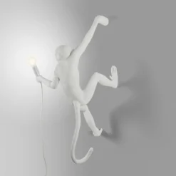 SELETTI Monkey Lamp LED-Deko-Wandlampe weiß rechts