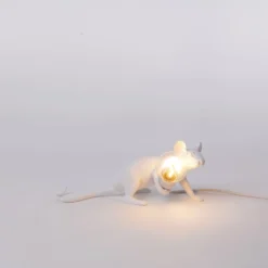 SELETTI Mouse Lamp LED-Dekolampe USB liegend weiß