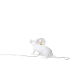 SELETTI Mouse Lamp LED-Dekolampe USB liegend weiß