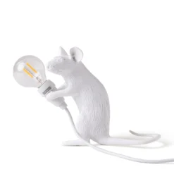 SELETTI Mouse Lamp LED-Dekolampe USB sitzend weiß