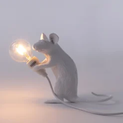 SELETTI Mouse Lamp LED-Dekolampe USB sitzend weiß