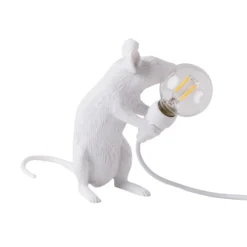 SELETTI Mouse Lamp LED-Dekolampe USB sitzend weiß