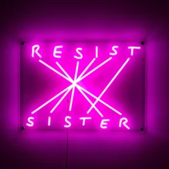 SELETTI Resist-Sister LED-Deko-Wandleuchte fuchsia