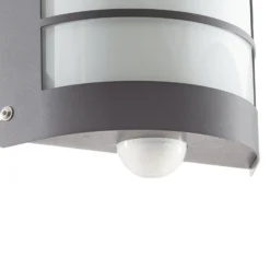 Sensor-Außenlampe Aqua Marco mit Raster, anthrazit