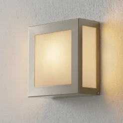 Sensor-Außenwandlampe Aqua Legendo Mini, edelstahl
