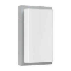 Sensor-Außenwandlampe 059, Edelstahl Opalglas 29 cm IP44 E27