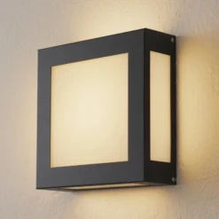 Sensor-LED-Außenwandleuchte Aqua Legendo anthrazit