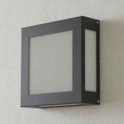 Sensor-LED-Außenwandleuchte Aqua Legendo anthrazit