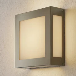 Sensor-LED-Außenwandleuchte Aqua Legendo edelstahl