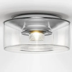 serien.lighting Curling M Decke 2.700K Glas klar