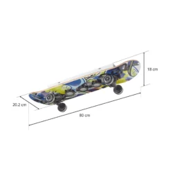 Skateboard-LED-Deckenleuchte Easy Cruiser Graffiti