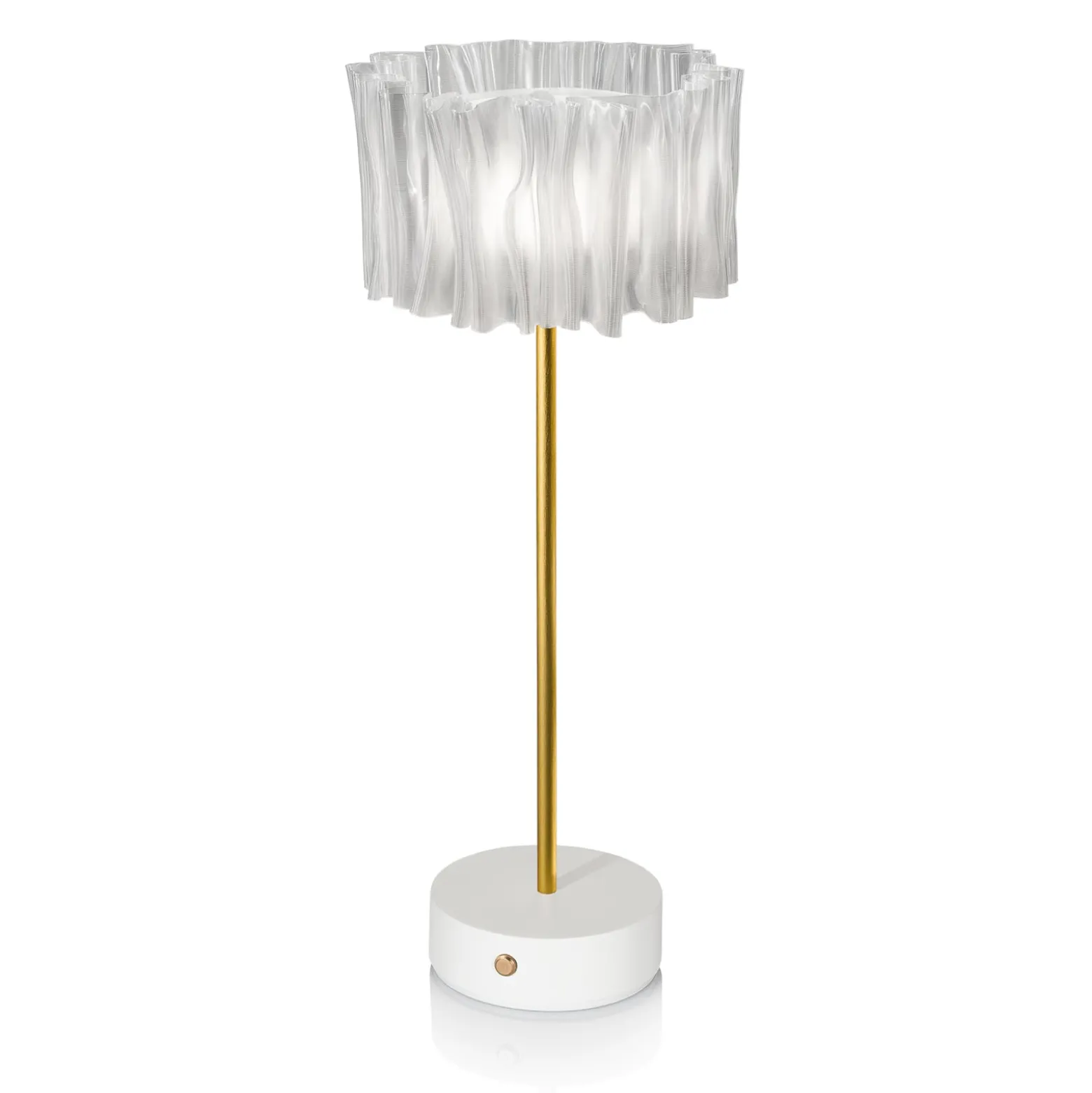 Slamp Accordéon Battery Tischlampe prisma/weiß